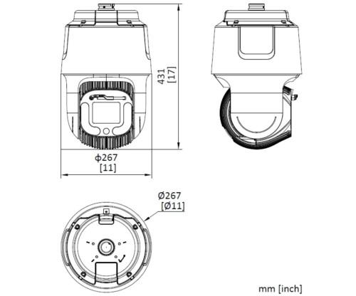 KAMERA IP SZYBKOOBROTOWA DS-2DF8C442IXG1-ELW DarkFighter - 4Mpx, 6... 252mm Hikvision-1816088