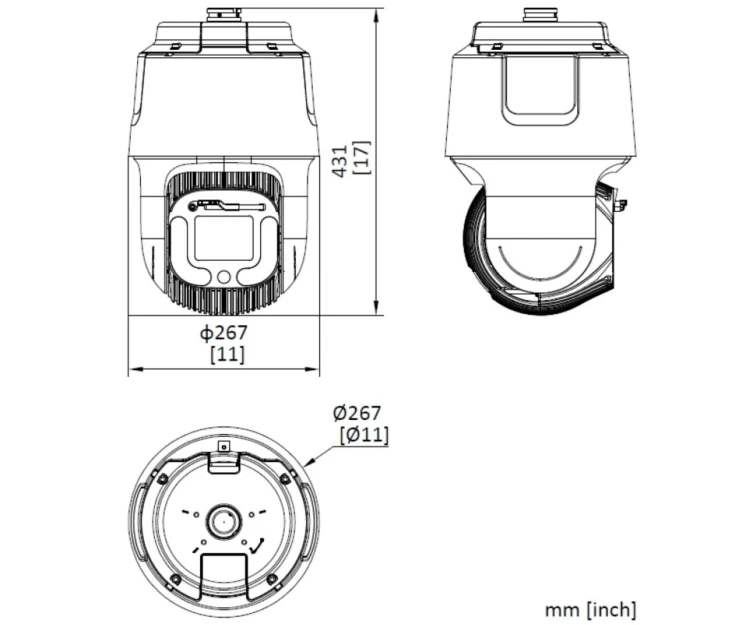 KAMERA IP SZYBKOOBROTOWA DS-2DF8C442IXG1-ELW DarkFighter - 4Mpx, 6... 252mm Hikvision-1816088