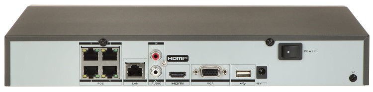 REJESTRATOR IP DS-7604NXI-K1/4P(D)/PL 4 KANAŁY, 4 PoE AcuSense Hikvision-1789857