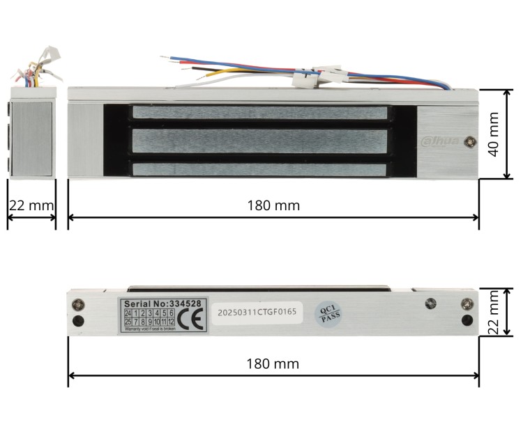 ZWORA ELEKTROMAGNETYCZNA ASF180A-V1 DAHUA-1815385