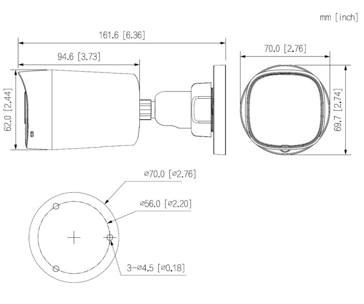 KAMERA AHD, HD-CVI, HD-TVI, PAL HAC-HFW1500RL-IL-A-0280B-S3-DIP - 5Mpx 2.8mm DAHUA-1816056