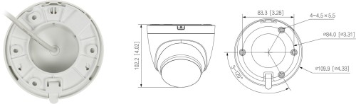 KAMERA IP IPC-HDW1339DA-SAW-IL-0280B Wi-Fi, - 3Mpx 2.8mm DAHUA-1790089