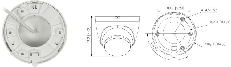 KAMERA IP IPC-HDW1339DA-SAW-IL-0280B Wi-Fi, - 3Mpx 2.8mm DAHUA-1790089
