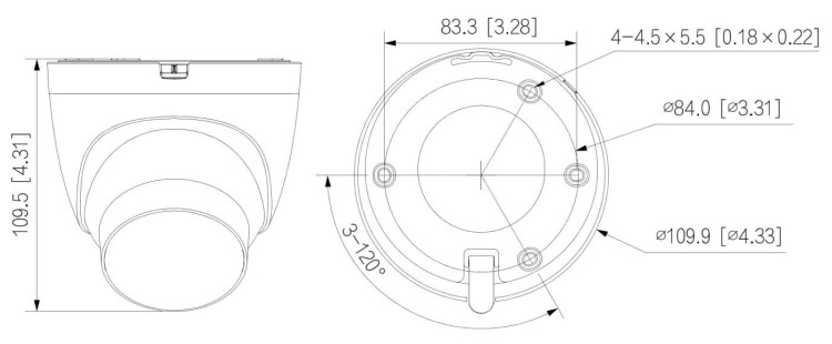 KAMERA IP IPC-HDW2249T-S-LED-0280B-PRO WizSense WizColor - 1080p 2.8mm DAHUA-1790146