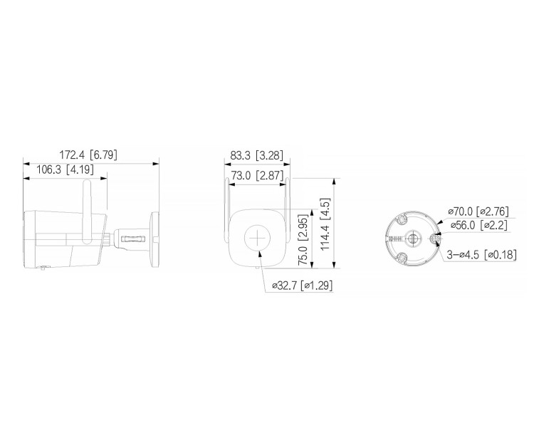 KAMERA IP IPC-HFW1339DTK1-SAW-IL-0280B Wi-Fi 6 Smart Dual Light - 3Mpx 2.8mm DAHUA-1805589