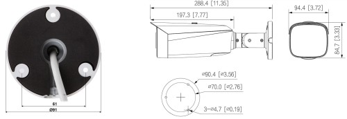 KAMERA IP IPC-HFW3849T1-AS-PV-0360B-PRO TiOC WizSense Full-Color - 8Mpx 4K UHD 3.6mm DAHUA-1816543