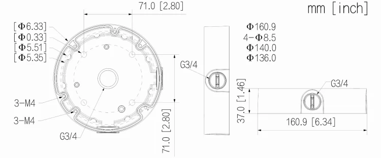 UCHWYT KAMERY PFA138A DAHUA-1815089