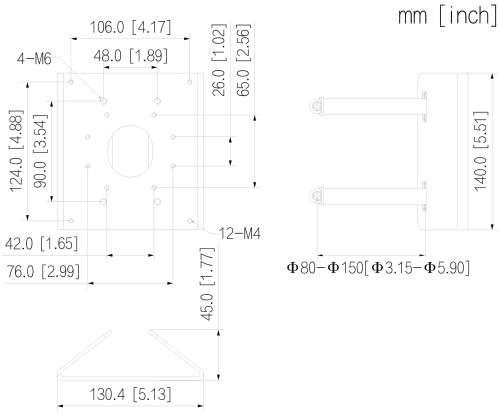 UCHWYT NA SŁUP PFA156 DAHUA-1805313