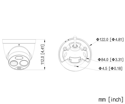 HYBRYDOWA KAMERA TERMOWIZYJNA IP TPC-DF1241-TB3F4-DW-S8 3.5mm - 960p, 4mm - 4Mpx DAHUA-1815087