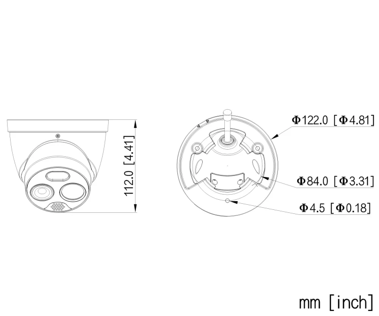 HYBRYDOWA KAMERA TERMOWIZYJNA IP TPC-DF1241-TB3F4-DW-S8 3.5mm - 960p, 4mm - 4Mpx DAHUA-1815087