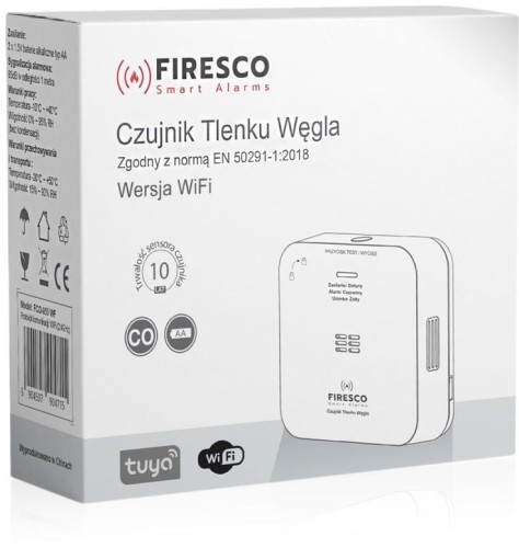 Czujnik czadu Firesco FCO-850 WF z WiFi aplikacja Tuya -1611671
