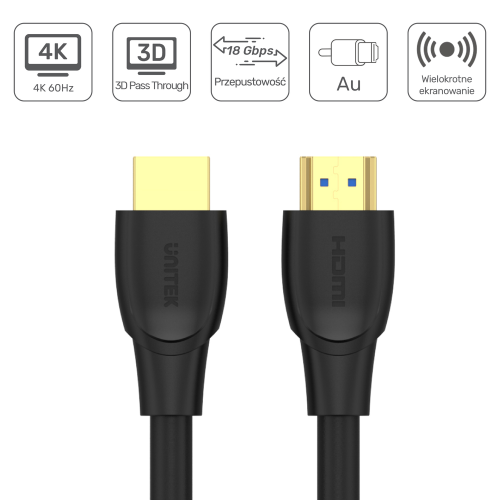 Unitek Kabel High Speed HDMI 2.0 4K C11043BK 10 m-1633129
