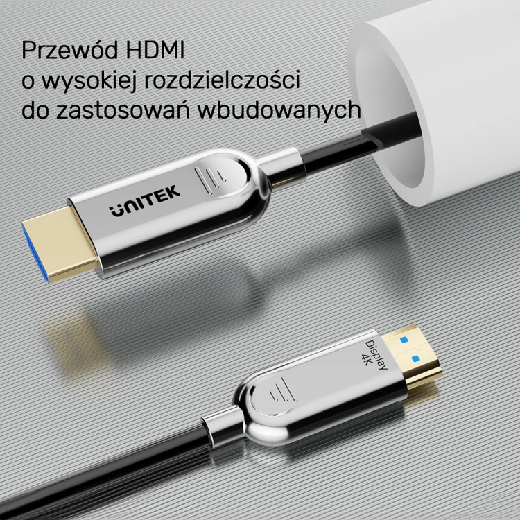 Unitek Kabel optyczny HDMI 2.0 AOC 4K 60Hz 20 m-1787218