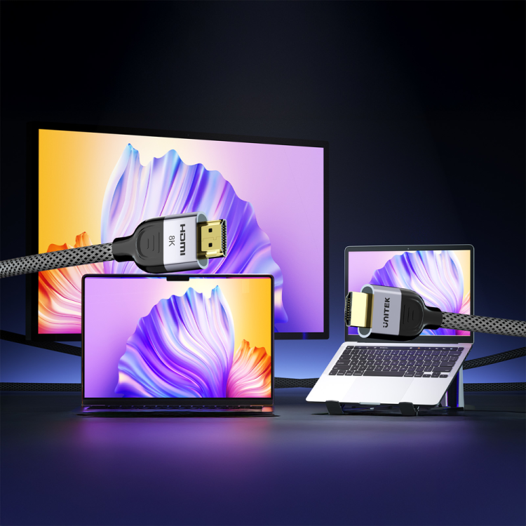 Unitek przewód 8K LUX HDMI 2.1 oplot 1M-1787766