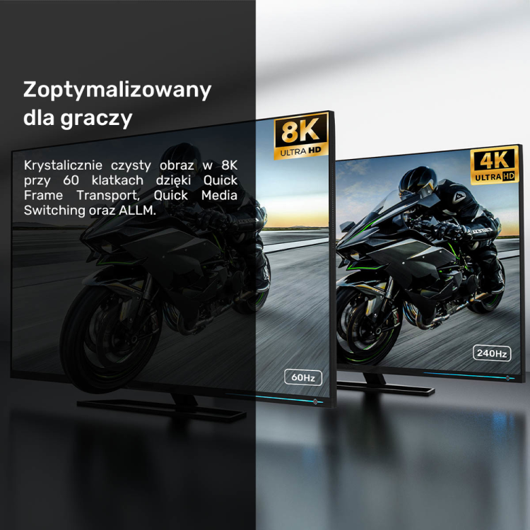 Unitek przewód 8K LUX HDMI 2.1 oplot 8 M-1787816