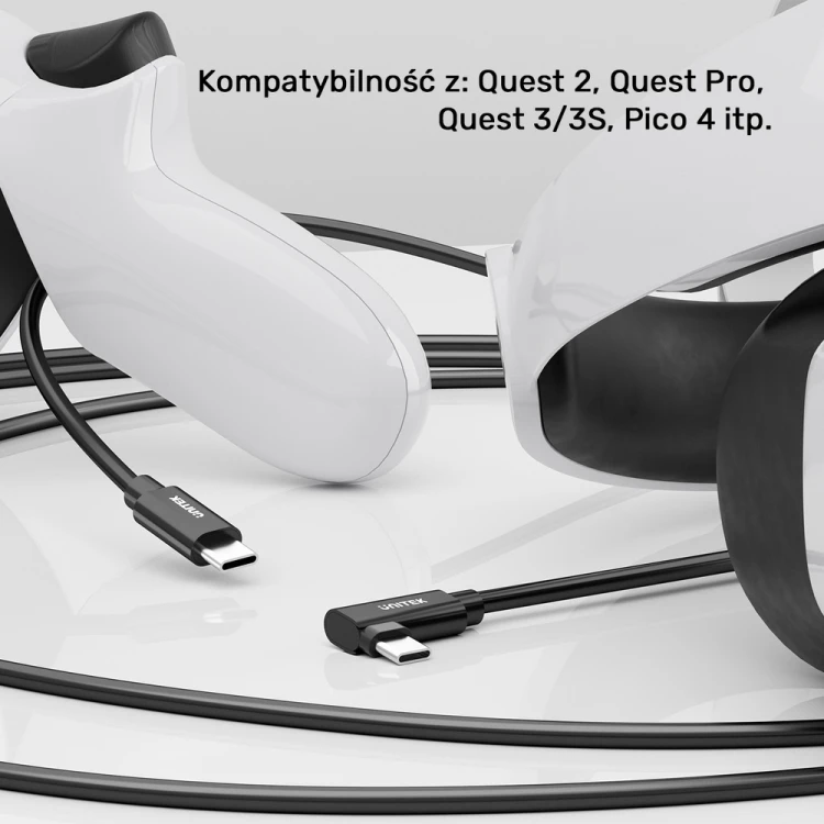 Unitek Kabel VR Link Pro USB-C do C obsługuje 5Gps i 60W-1787668