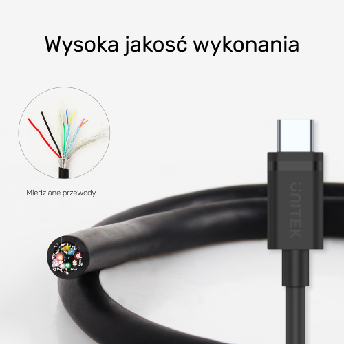 Unitek przewód USB 3.1 typ A - typ C M-M 3 m-1277954