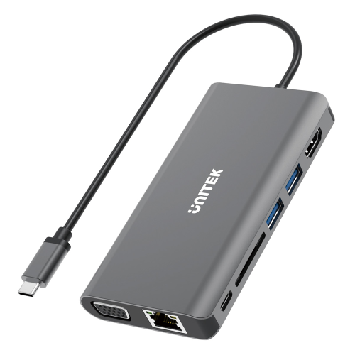 Unitek Hub USB-C 3.1 8w1 z Power Delivery 100W-1525414