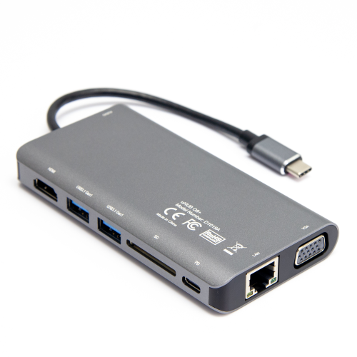 Unitek Hub USB-C 3.1 8w1 z Power Delivery 100W-1525416