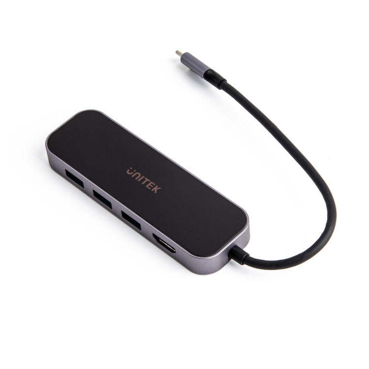 Unitek Hub USB-C 3.1 RJ-45 3xUSB-A HDMI 4K PD100W-1635867