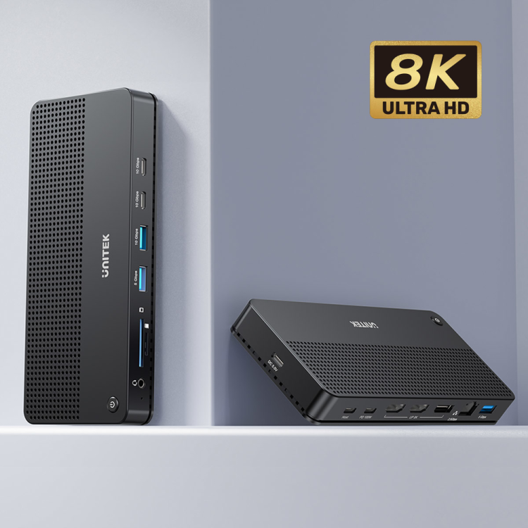 Unitek Stacja dokująca 13w1 MST HDMI DP 8K PD 100W-1781343