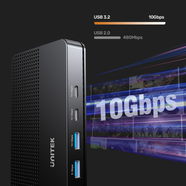 Unitek Stacja dokująca 13w1 MST HDMI DP 8K PD 100W-1781330