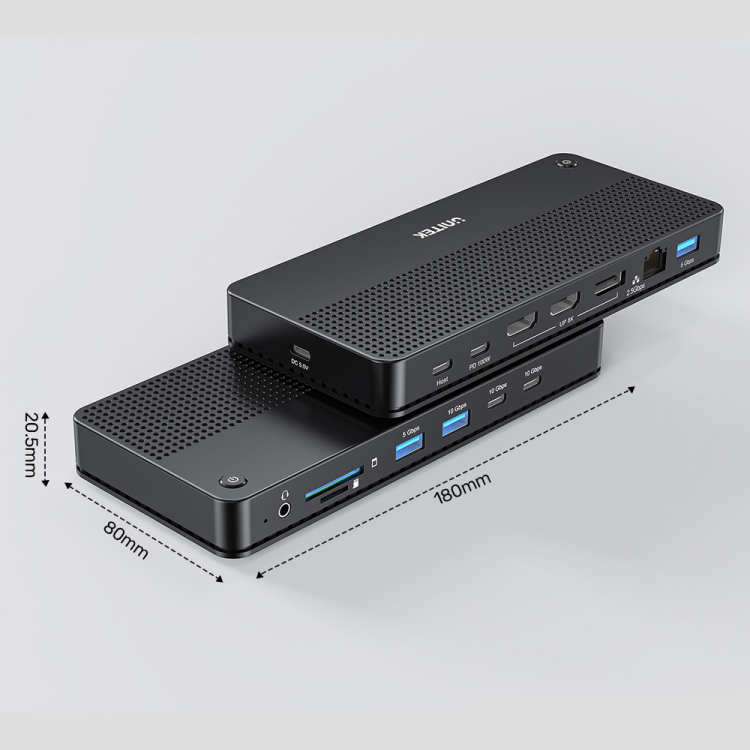 Unitek Stacja dokująca 13w1 MST HDMI DP 8K PD 100W-1781334