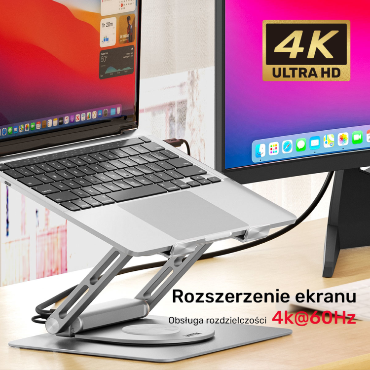 Unitek Podstawka pod laptop USB-C HDMI 4K PD 100W-1638622