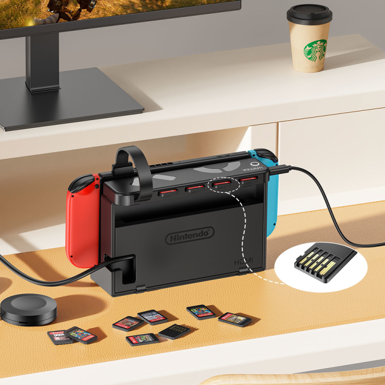 Unitek Czytnik 4 kart Nintendo Switch + pilot-1781284