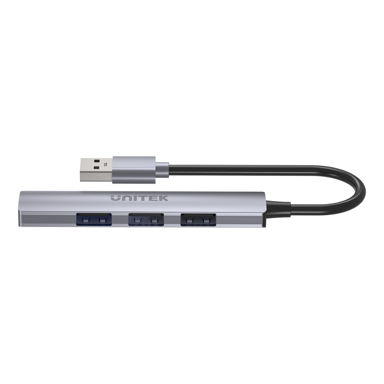 Unitek Hub USB-A 1*USB-A 5 Gbps, 3*USB-A 2.0 alu-1639274