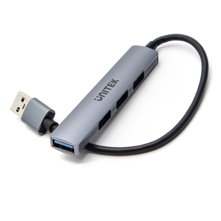 Unitek Hub USB-A 1*USB-A 5 Gbps, 3*USB-A 2.0 alu-1654609