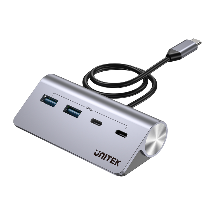Unitek Hub alumininiowy USB-A/USB-C z 4 portami 5Gbps-1808047
