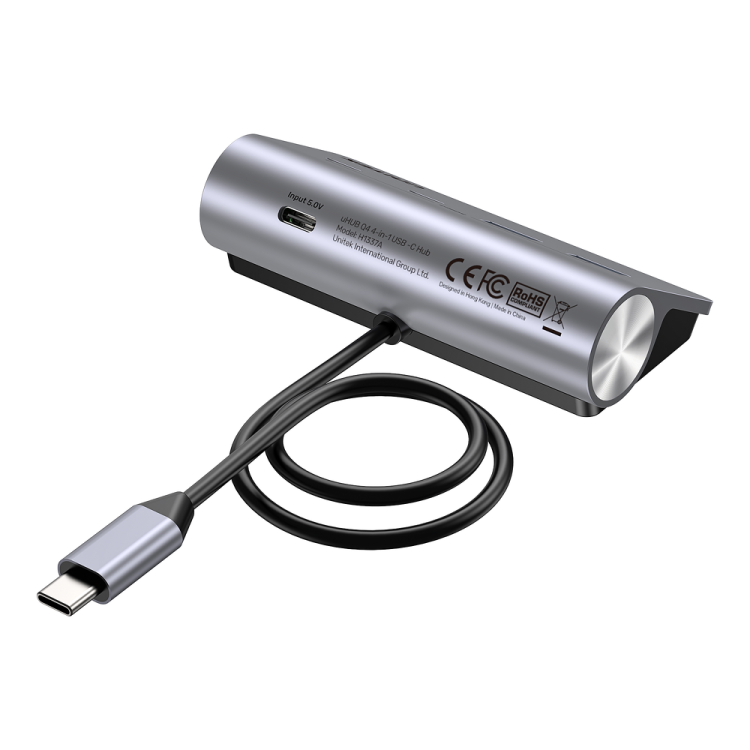 Unitek Hub alumininiowy USB-A/USB-C z 4 portami 5Gbps-1808058