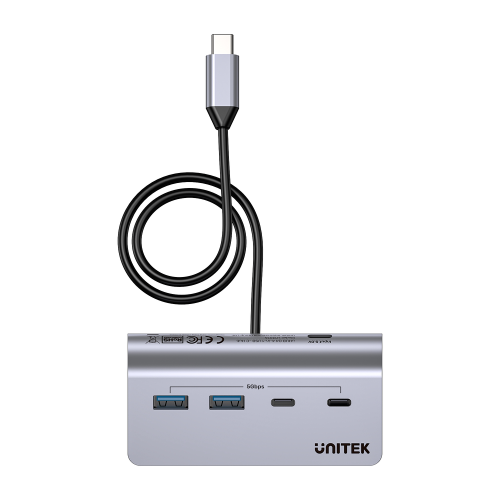 Unitek Hub alumininiowy USB-A/USB-C z 4 portami 5Gbps-1808056