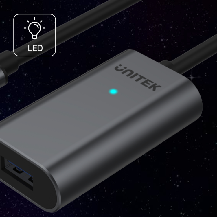 Unitek U304A wzmacniacz sygnału USB-C na USB(A) 5M-1631276