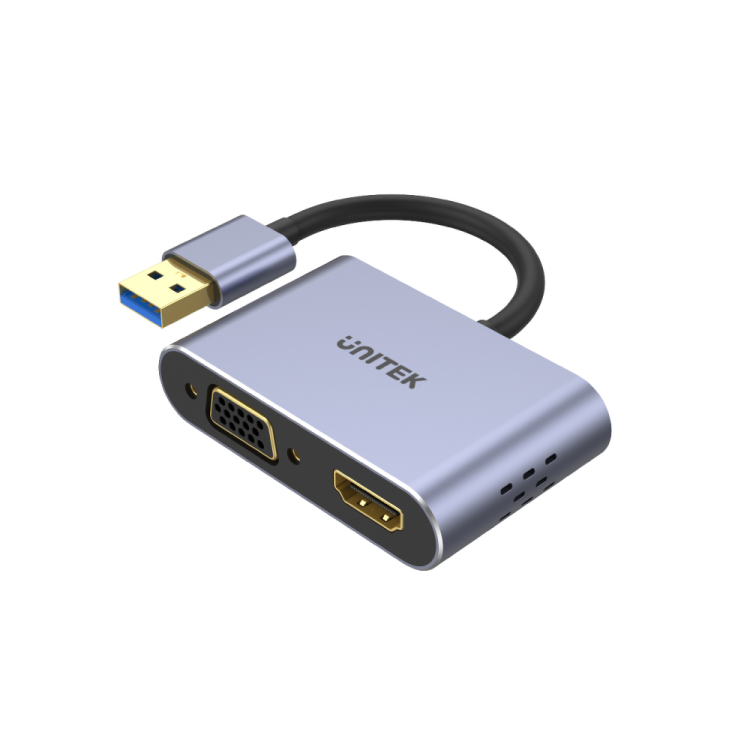 Unitek Adapter USB na HDMI i VGA, FullHD-1635823
