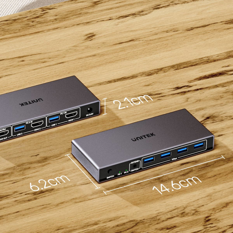 Unitek Przełącznik KVM 4K@60Hz USB 3.0 HDMI-1784897