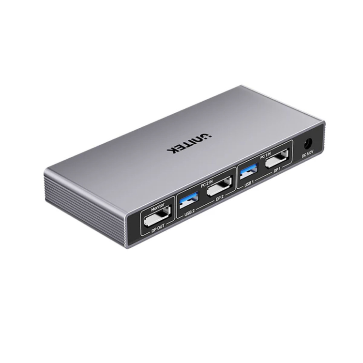 Unitek Przełącznik KVM 8K@60Hz USB 3.0 5Gbps DP-1785770