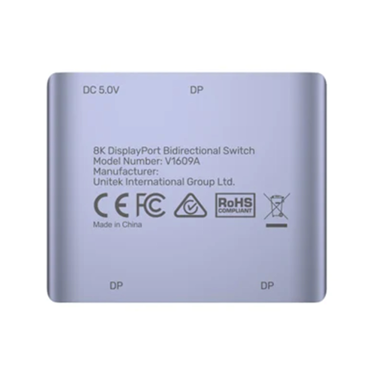 Unitek Dwukierunkowy przełącznik DP 1.4 8K 2-na-1-1524947