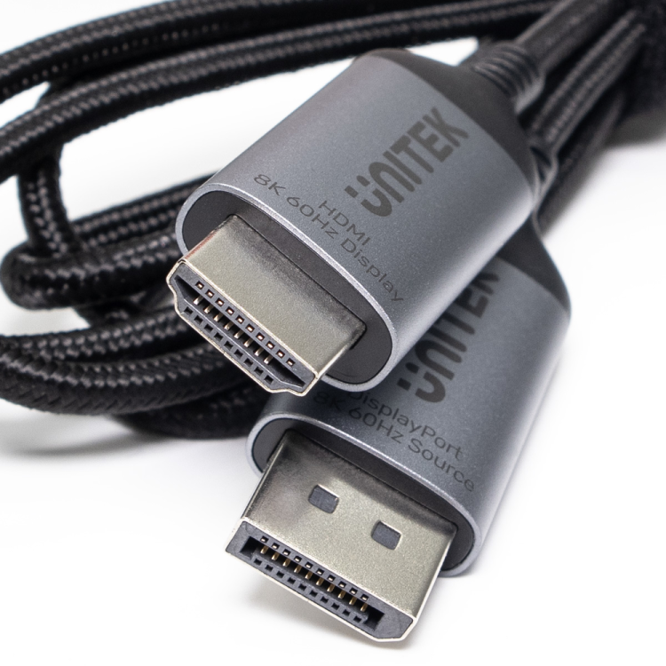 Unitek Kabel DisplayPort 1.4 do HDMI 2.1, 8K, 1,8m-1781769