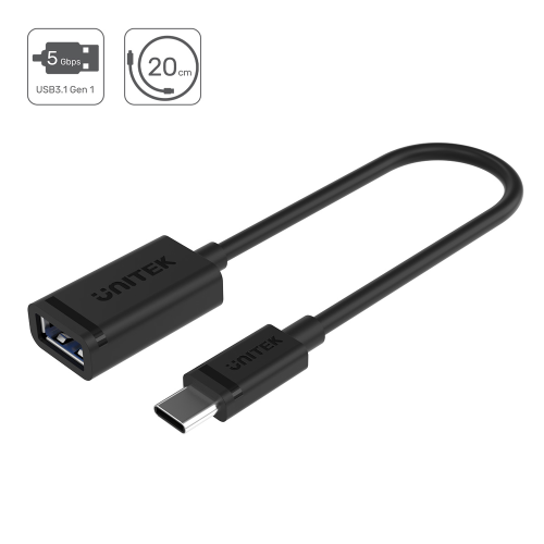 Unitek adapter USB Typ-C do USB AF 0,15m-1630647