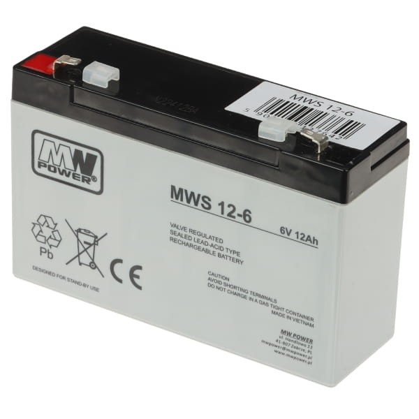 AKUMULATOR 6V/12AH-MWS MW Power-1869574
