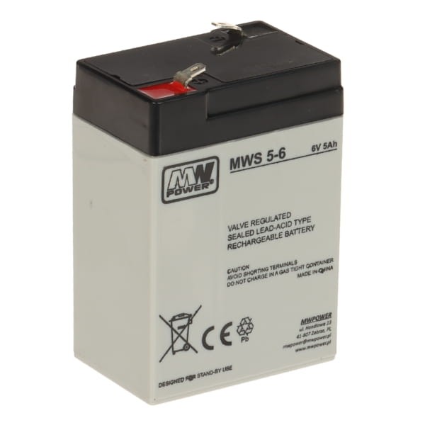 AKUMULATOR 6V/5AH-MWS MW POWER-1869577