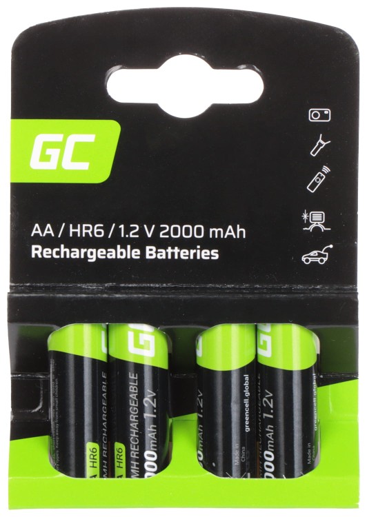AKUMULATOR AKU-AA-2000/GC*P4 1.2V Ni-MH HR6, AA Green Cell-1669615