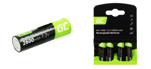 AKUMULATOR AKU-AA-2600/GC*P4 1.2V Ni-MH HR6, AA Green Cell-1648042