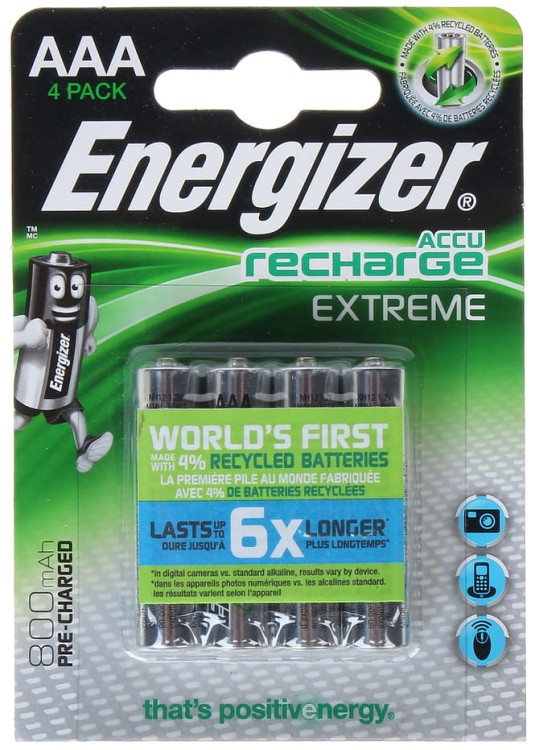 AKUMULATOR AKU-AAA-800/E*P4 1.2V Ni-MH AAA ENERGIZER-1704017