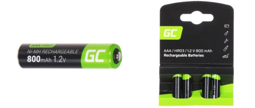 AKUMULATOR AKU-AAA-800/GC*P4 1.2V Ni-MH HR03, AAA Green Cell-1669600