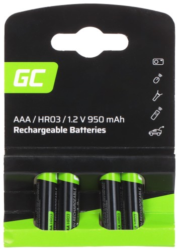 AKUMULATOR AKU-AAA-950/GC*P4 1.2V Ni-MH HR03, AAA Green Cell-1669618