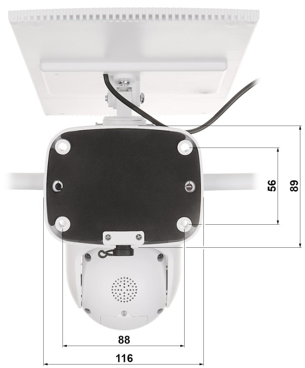 KAMERA SOLARNA IP, OBROTOWA ZEWNĘTRZNA APTI-W21S4G-TUYA-S2 Tuya Smart 4G/LTE - 3Mpx 3.6mm-1551399