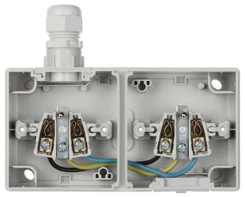 GNIAZDO NATYNKOWE PODWÓJNE AQUANT-G2/V1/EPN 230V AC 16A IP65 Elektro-Plast-1623579